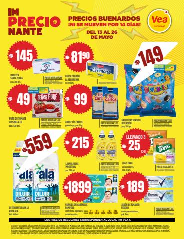 Catálogo Supermercados Vea en San Rafael (Mendoza) | VOLANTE imPRECIOnante | 13/5/2022 - 26/5/2022