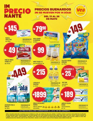 Catálogo Supermercados Vea en Santiago del Estero | ¡IM-PRECIO-NANTE! | 13/5/2022 - 26/5/2022