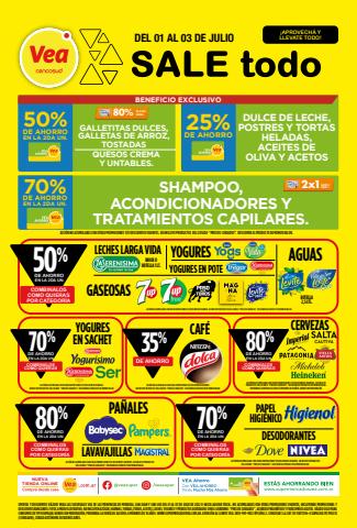 Ofertas de Hiper-Supermercados en Mendoza | VOLANTE SALE TODO de Supermercados Vea | 1/7/2022 - 3/7/2022