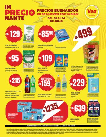 Catálogo Supermercados Vea en Mendoza | VOLANTE imPRECIOnante | 1/7/2022 - 14/7/2022