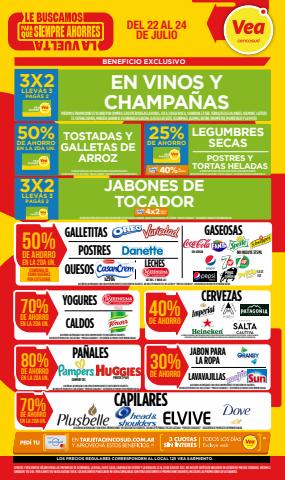Catálogo Supermercados Vea en La Plata | LE BUSCAMOS LA VUELTA | 22/7/2022 - 24/7/2022