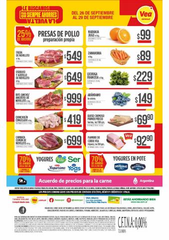 Catálogo Supermercados Vea en Chivilcoy | OFERTA SEMANAL | 26/9/2022 - 29/9/2022