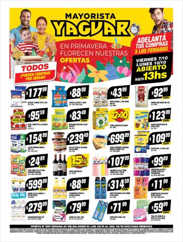 Catálogo Supermercados Yaguar en Mendoza | Ofertas Supermercados Yaguar | 3/10/2022 - 8/10/2022