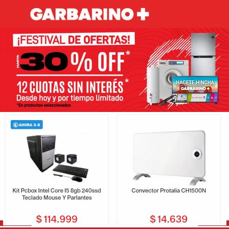 Catálogo Garbarino en Morón | Festival de Ofertas | 22/9/2022 - 6/10/2022