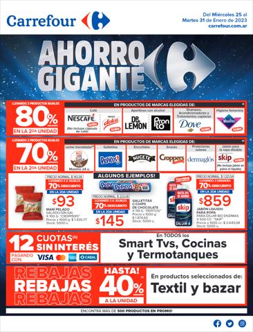 Catálogo Carrefour en San Miguel de Tucumán | Catálogo Ahorro Gigante Hiper | 25/1/2023 - 31/1/2023