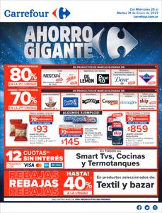 Catálogo Carrefour en Villa Carlos Paz | Catálogo Ahorro Gigante Hiper | 25/1/2023 - 31/1/2023