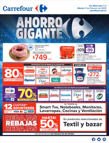 Catálogo Carrefour en Rosario | Catálogo Ahorro Gigante Hiper | 1/2/2023 - 7/2/2023