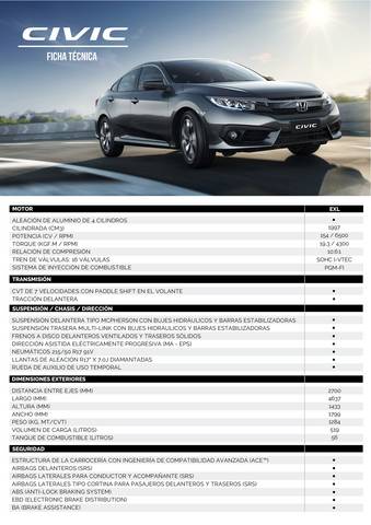 Catálogo Honda | Honda Civic | 7/10/2021 - 7/10/2022