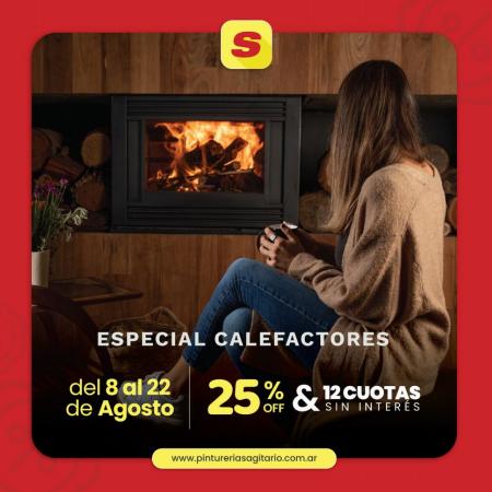 Ofertas de Ferreterías y Jardín en Florida (Buenos Aires) | Especial Calefactores de Pinturerias Sagitario | 9/8/2022 - 1/9/2022