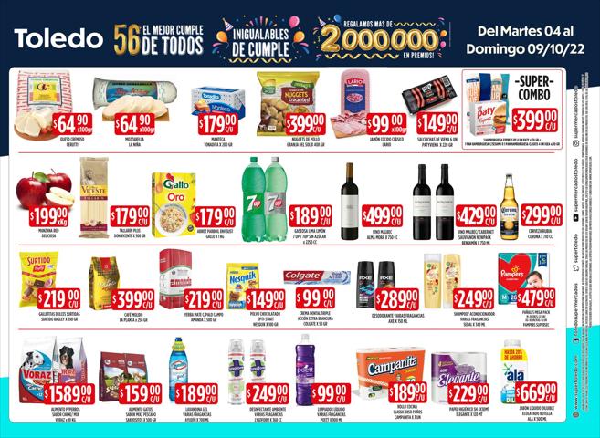 Catálogo Supermercados Toledo en Necochea | ofertas Supermercados Toledo | 4/10/2022 - 9/10/2022