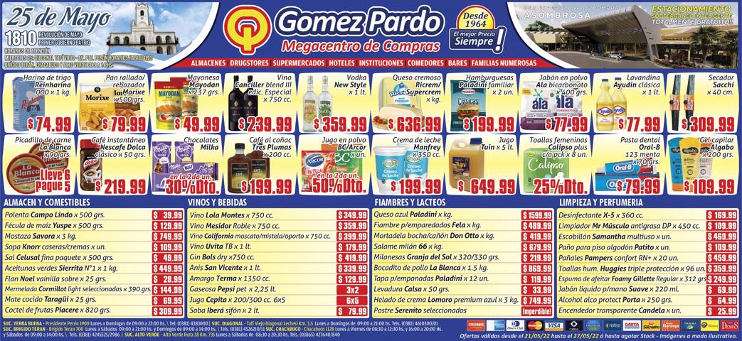 Catálogo Gomez Pardo en Yerba Buena (Tucumán) | Aviso sábado | 21/5/2022 - 27/5/2022
