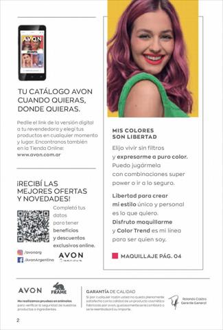 Catálogo Avon | C-01 Mis colores son libertad | 29/12/2022 - 2/3/2023