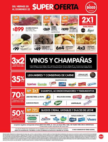 Ofertas de Hiper-Supermercados en Lanús | $UPER OFERTA DISCO de Disco | 20/5/2022 - 22/5/2022