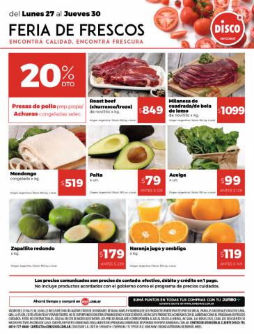 Ofertas de Hiper-Supermercados en Avellaneda (Buenos Aires) | FERIA DE FRESCOS de Disco | 27/6/2022 - 30/6/2022
