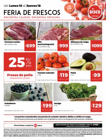 Ofertas de Hiper-Supermercados en San Miguel (Buenos Aires) | FERIA DE FRESCOS de Disco | 15/8/2022 - 18/8/2022