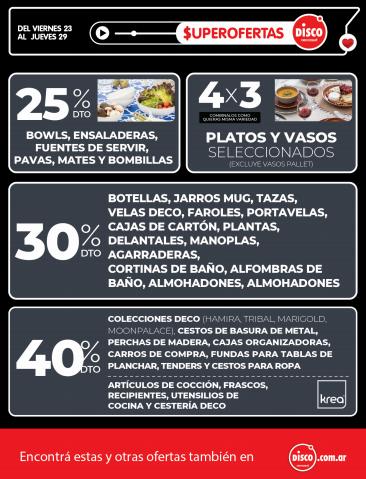 Catálogo Disco | $UPEROFERTAS - HOGAR Y ELECTRO - CÓRDOBA | 23/9/2022 - 29/9/2022