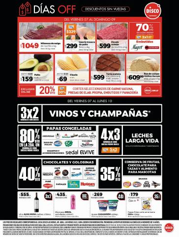 Ofertas de Hiper-Supermercados en Tortuguitas | DÍAS OFF  de Disco | 7/10/2022 - 10/10/2022