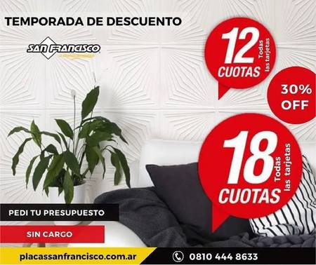 Catálogo Placas San Francisco en Mendoza | 30% Off | 20/8/2021 - 30/8/2021