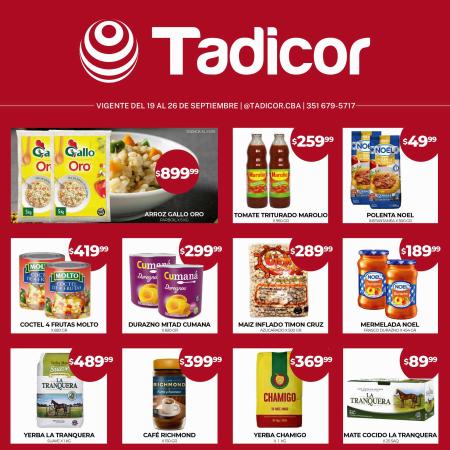 Catálogo Supermercados Tadicor en Godoy Cruz | Ofertas Córdoba | 19/9/2022 - 26/9/2022