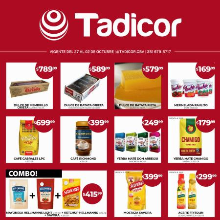 Catálogo Supermercados Tadicor en Córdoba | Ofertas Córdoba | 27/9/2022 - 2/10/2022