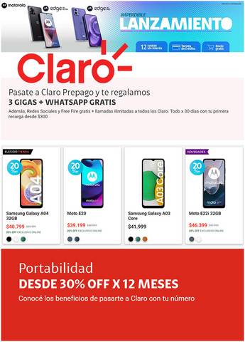 Catálogo Claro en La Plata | Ofertas Claro | 3/12/2022 - 18/12/2022