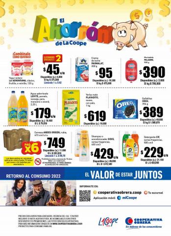 Ofertas de Hiper-Supermercados en Bahía Blanca | Ofertas Cooperativa Obrera de Cooperativa Obrera | 4/8/2022 - 17/8/2022