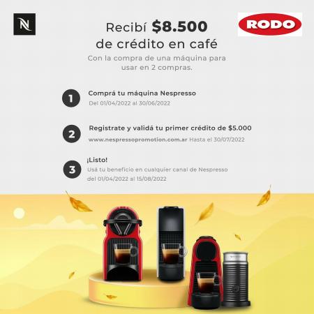 Catálogo Rodo en Morón | Crédito de $8.500 en café | 6/4/2022 - 30/6/2022
