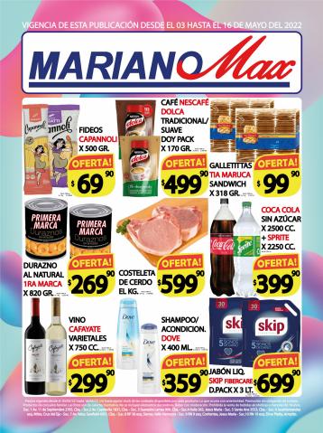 Catálogo Supermercados Mariano Max en Córdoba | Ofertas Imperdibles | 3/5/2022 - 16/5/2022