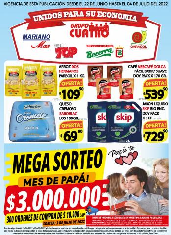 Ofertas de Hiper-Supermercados en Córdoba |  Unidos para su economía de Supermercados Mariano Max | 22/6/2022 - 4/7/2022