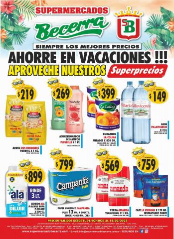 Catálogo Supermercados Becerra en Villa Carlos Paz | Ahorre en vacaciones | 1/2/2023 - 14/2/2023