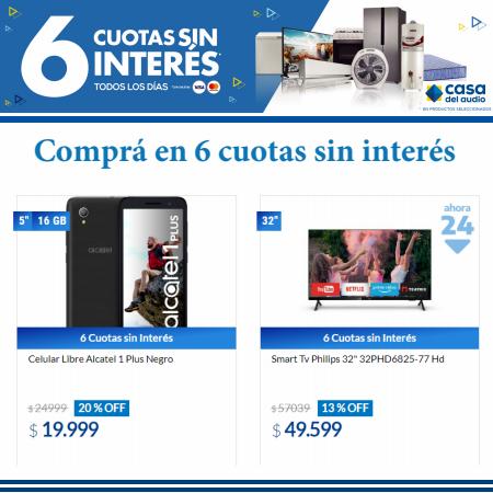 Ofertas de Electrónica y Electrodomésticos en Tigre | Comprá en 6 cuotas de Casa del Audio | 1/8/2022 - 17/8/2022