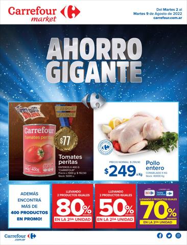 Catálogo Carrefour Market en Mar del Plata | Catálogo Ahorro Gigante Market | 2/8/2022 - 9/8/2022