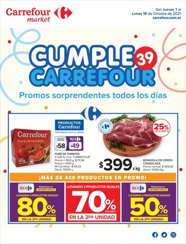Catálogo Carrefour Market en San Miguel de Tucumán | Catálogo Cumple Carrefour | 7/10/2021 - 18/10/2021
