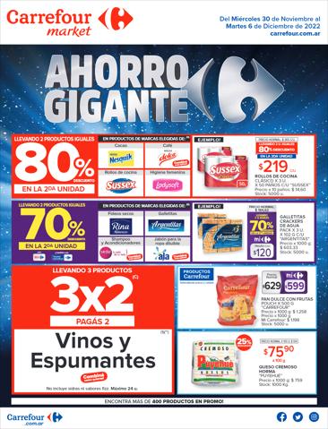 Catálogo Carrefour Market en Mar del Plata | Catálogo Ahorro Gigante Market | 30/11/2022 - 6/12/2022