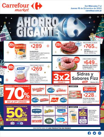 Catálogo Carrefour Market en San Miguel de Tucumán | Catálogo Ahorro Gigante Market | 7/12/2022 - 15/12/2022