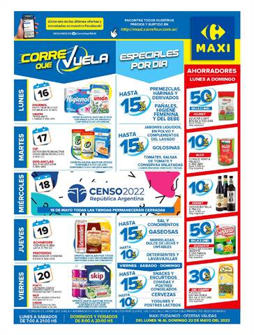 Catálogo Carrefour Maxi en Ramos Mejía | OFERTAS SEMANALES - ITUZAINGÓ | 16/5/2022 - 22/5/2022