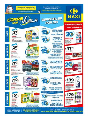 Catálogo Carrefour Maxi en Mendoza | OFERTAS SEMANALES - MENDOZA | 27/6/2022 - 3/7/2022