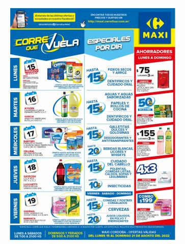 Catálogo Carrefour Maxi | OFERTAS SEMANALES - CÓRDOBA | 15/8/2022 - 21/8/2022