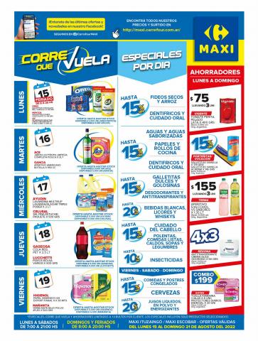 Ofertas de Hiper-Supermercados en Gregorio de Laferrere | OFERTAS SEMANALES - ITUZAINGÓ Y ESCOBAR de Carrefour Maxi | 16/8/2022 - 21/8/2022