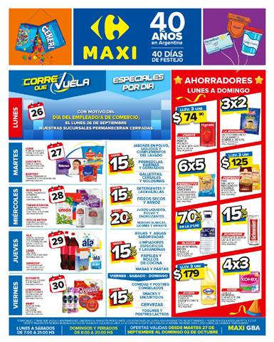 Catálogo Carrefour Maxi en Caseros | OFERTAS SEMANALES - BUENOS AIRES | 27/9/2022 - 2/10/2022