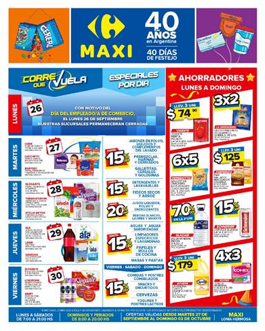 Catálogo Carrefour Maxi en Castelar | OFERTAS SEMANALES - LOMA HERMOSA | 27/9/2022 - 2/10/2022