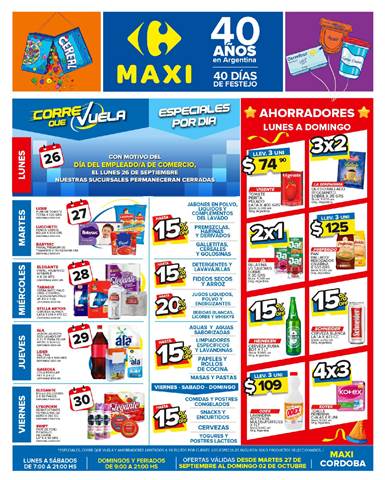 Catálogo Carrefour Maxi en Córdoba | OFERTAS SEMANALES - CÓRDOBA | 27/9/2022 - 2/10/2022