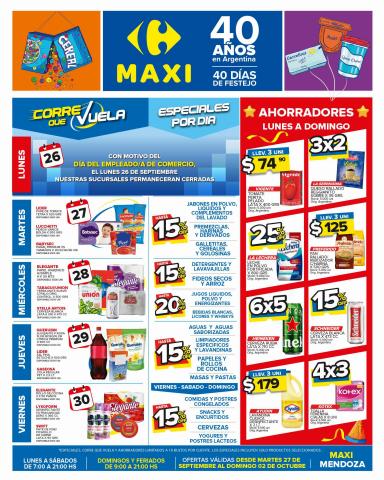 Ofertas de Hiper-Supermercados en Godoy Cruz | OFERTAS SEMANALES - MENDOZA de Carrefour Maxi | 27/9/2022 - 2/10/2022
