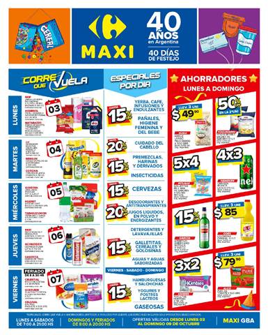 Catálogo Carrefour Maxi en Buenos Aires | OFERTAS SEMANALES - BUENOS AIRES | 3/10/2022 - 9/10/2022