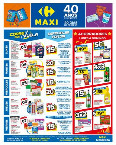 Catálogo Carrefour Maxi en Mendoza | OFERTAS SEMANALES - MENDOZA | 3/10/2022 - 9/10/2022