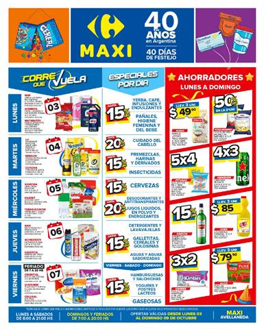 Catálogo Carrefour Maxi en Quilmes | OFERTAS SEMANALES - AVELLANEDA | 3/10/2022 - 9/10/2022