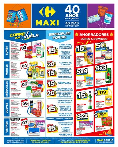 Ofertas de Hiper-Supermercados en Tigre | OFERTAS SEMANALES -  ITUZAINGÓ Y ESCOBAR  de Carrefour Maxi | 3/10/2022 - 9/10/2022