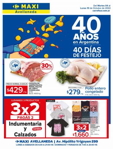 Ofertas de Hiper-Supermercados en Ramos Mejía | DESCUENTOS SEMANALES - AVELLANEDA de Carrefour Maxi | 4/10/2022 - 10/10/2022