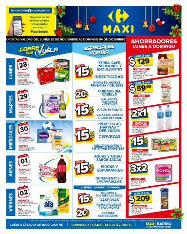 Ofertas de Hiper-Supermercados en Villa Devoto | OFERTAS SEMANALES - ITUZAINGÓ Y ESCOBAR de Carrefour Maxi | 28/11/2022 - 4/12/2022