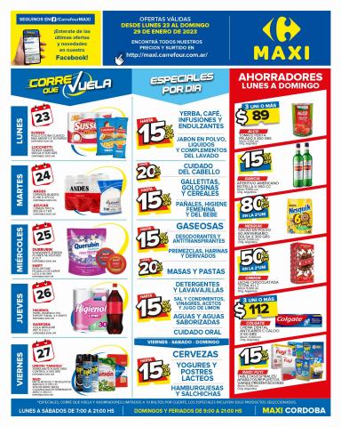 Catálogo Carrefour Maxi | OFERTAS SEMANALES - CÓRDOBA | 23/1/2023 - 29/1/2023